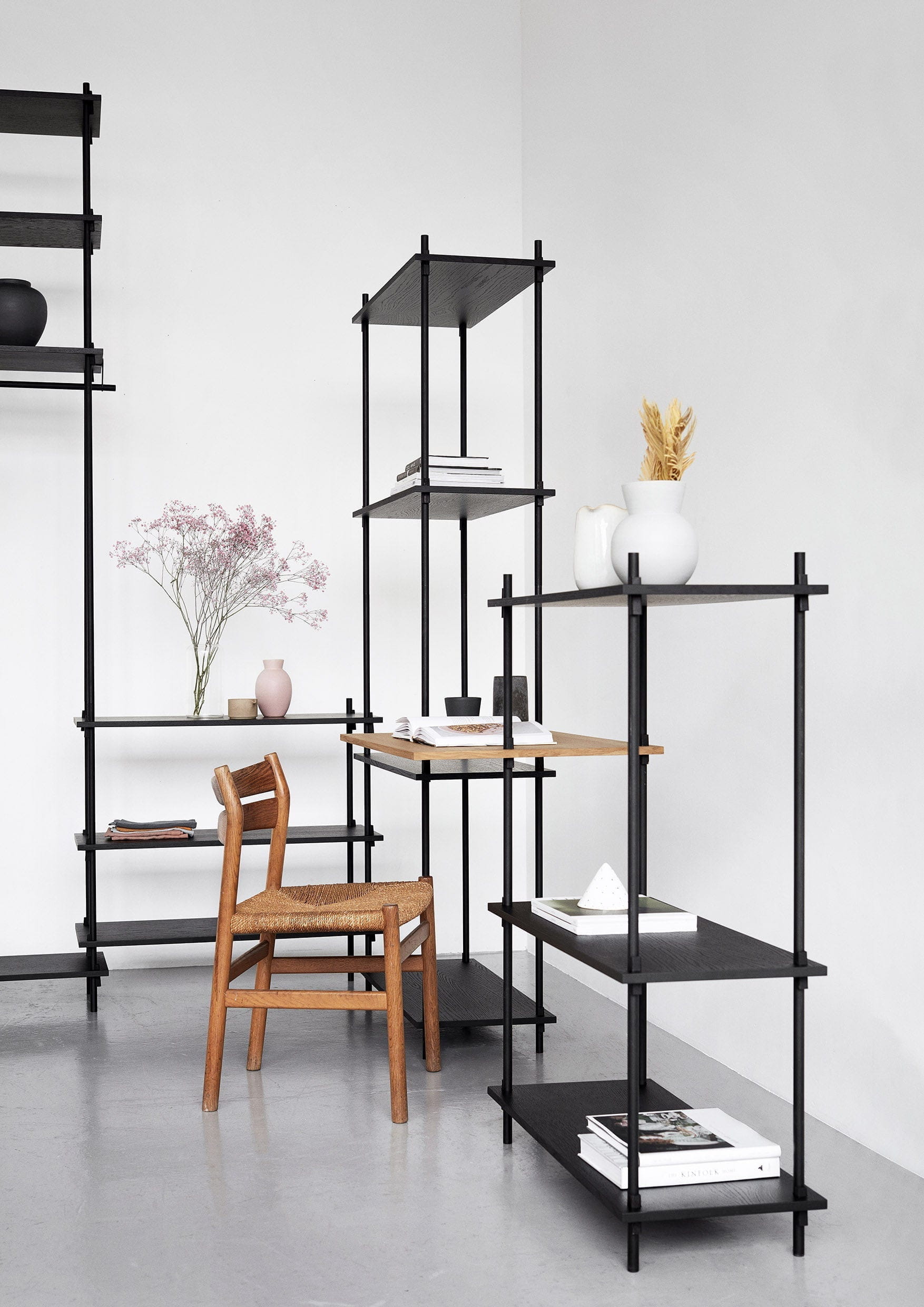 [product_category]-Moebe Shelving System S.255.1.B, Oak/Black-Moebe-5713520005473-S.255.1.B.OA.BL-MOE-32