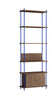 Moebe Shelving System S.255.1.B, uzený dub/tmavě modrá