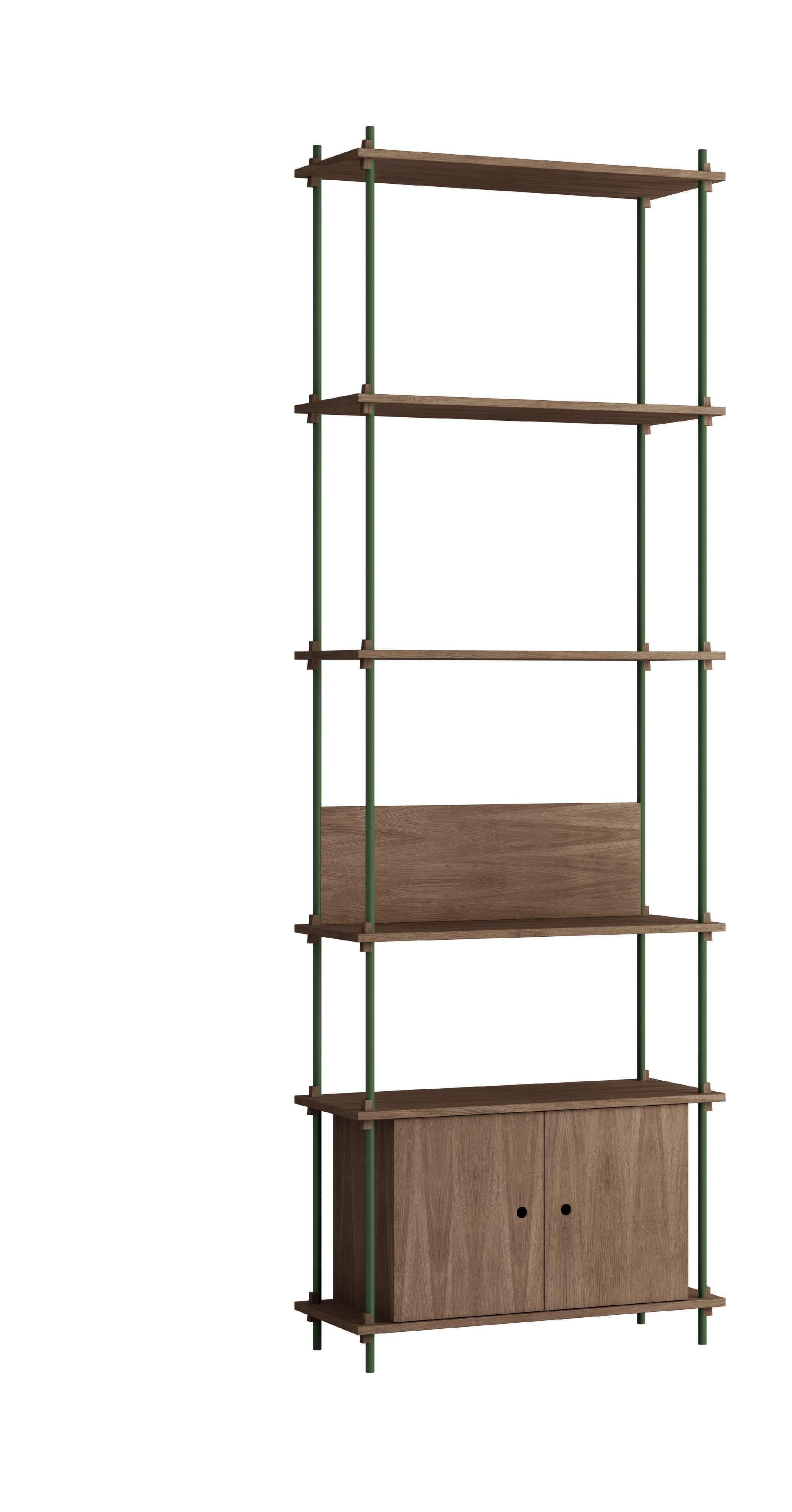[product_category]-Moebe Shelving System S.255.1.B, Smoked Oak/Pine Green-Moebe-5713520013423-S.255.1.B.SO.PG-MOE-1