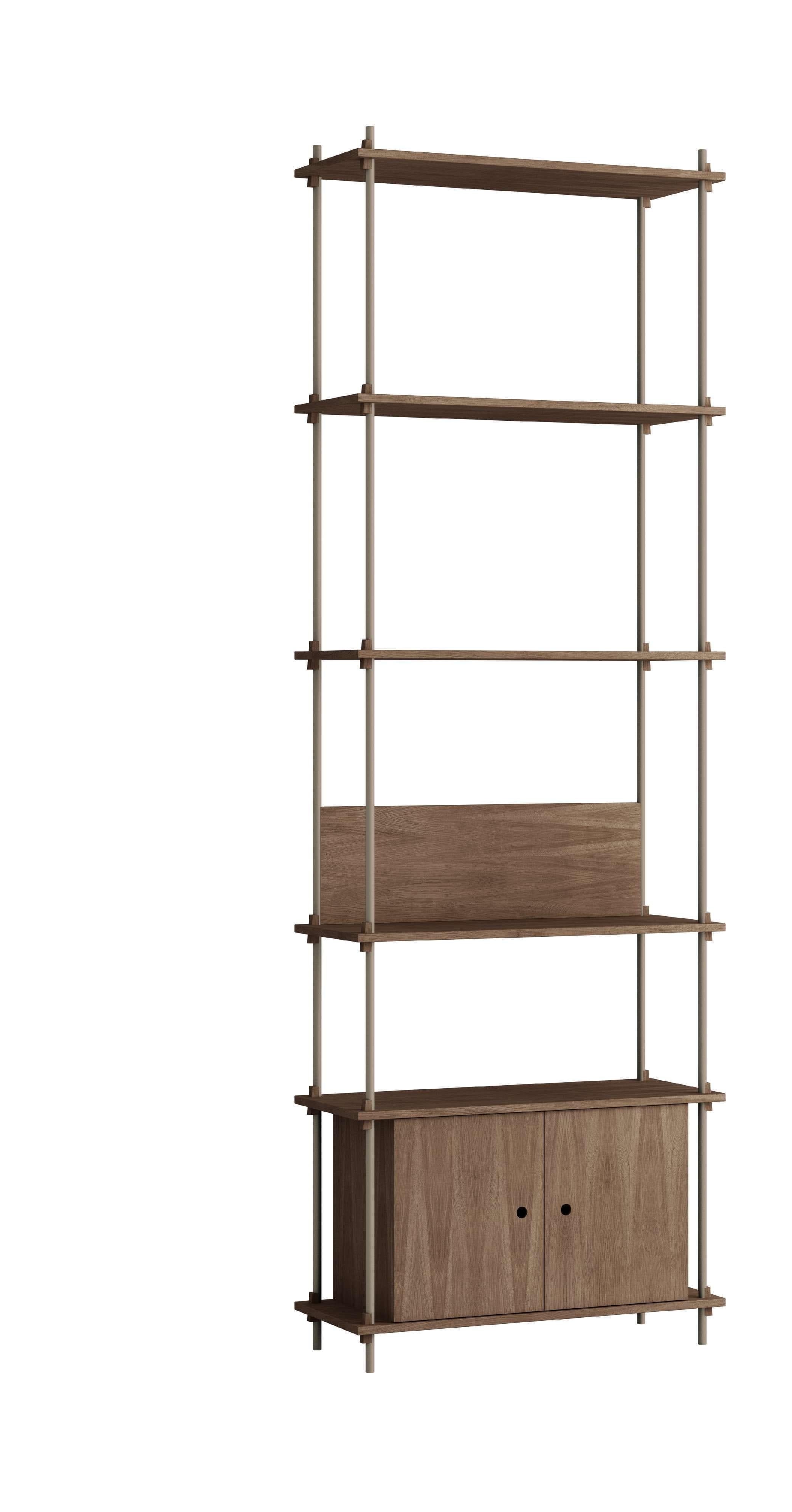 [product_category]-Moebe Shelving System S.255.1.B, Smoked Oak/Warm Grey-Moebe-5713520016547-S.255.1.B.SO.WG-MOE-1