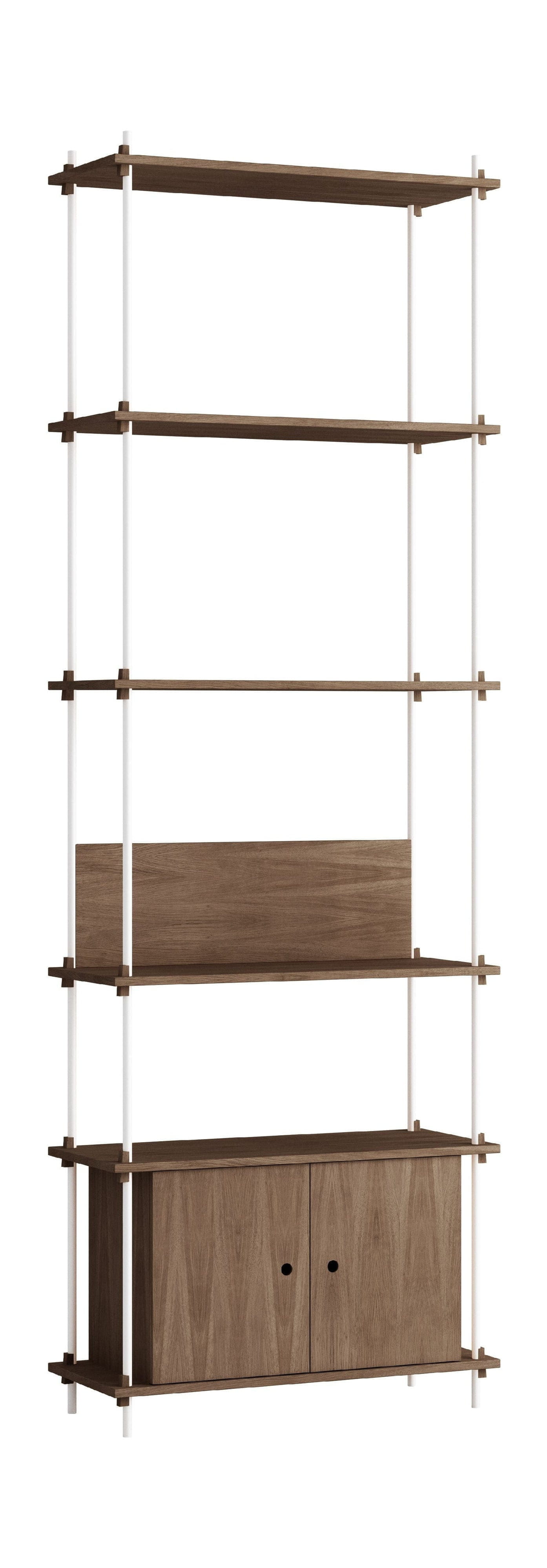 [product_category]-Moebe Shelving System S.255.1.B, Smoked Oak/White-Moebe-5713520010286-S.255.1.B.SO.WH-MOE-1