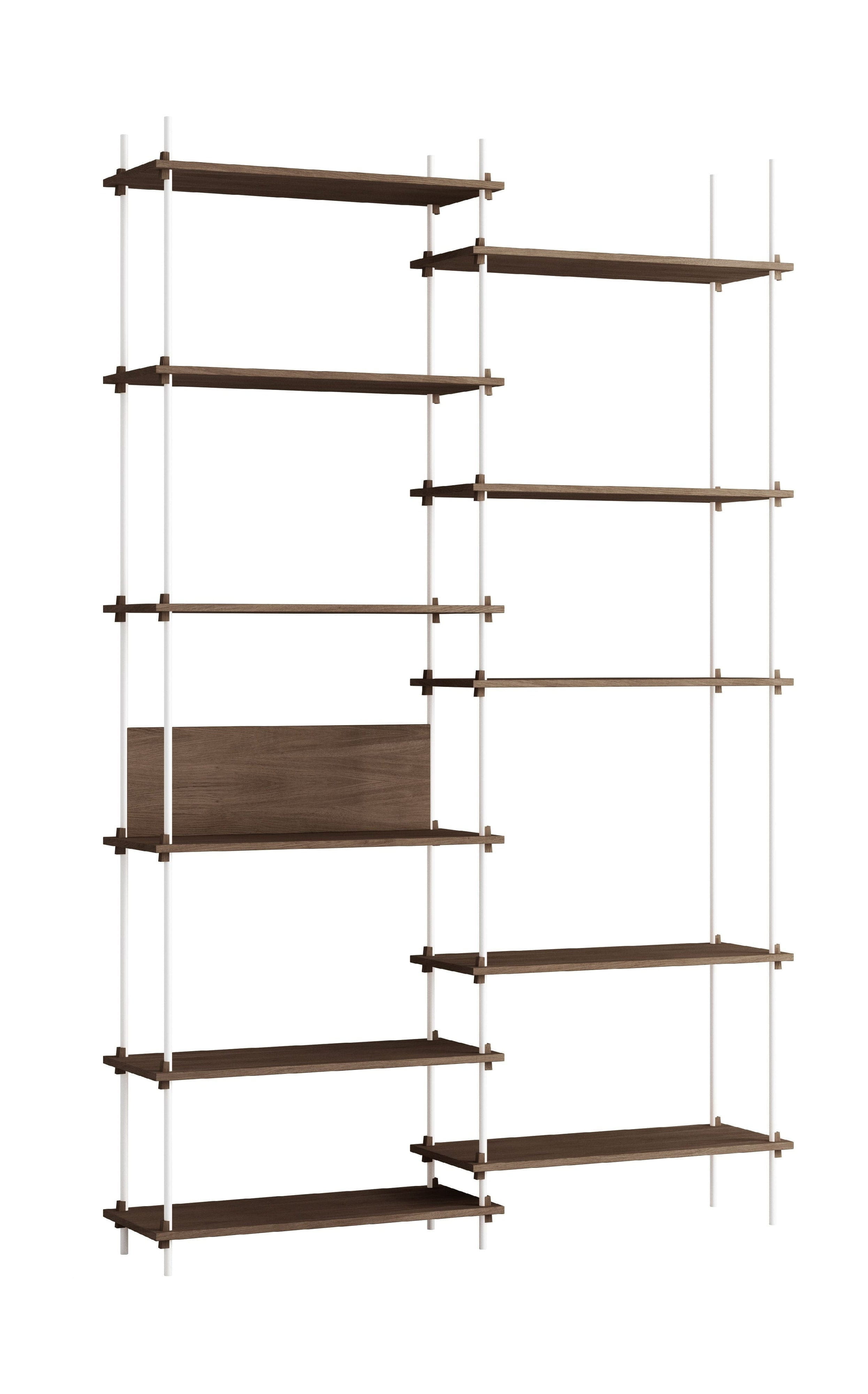 [product_category]-Moebe Shelving System S.255.2.A, Smoked Oak/White-Moebe-5713520010347-S.255.2.A.SO.WH-MOE-1