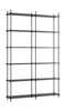 Moebe Shelving System S.255.2.b, černá/černá