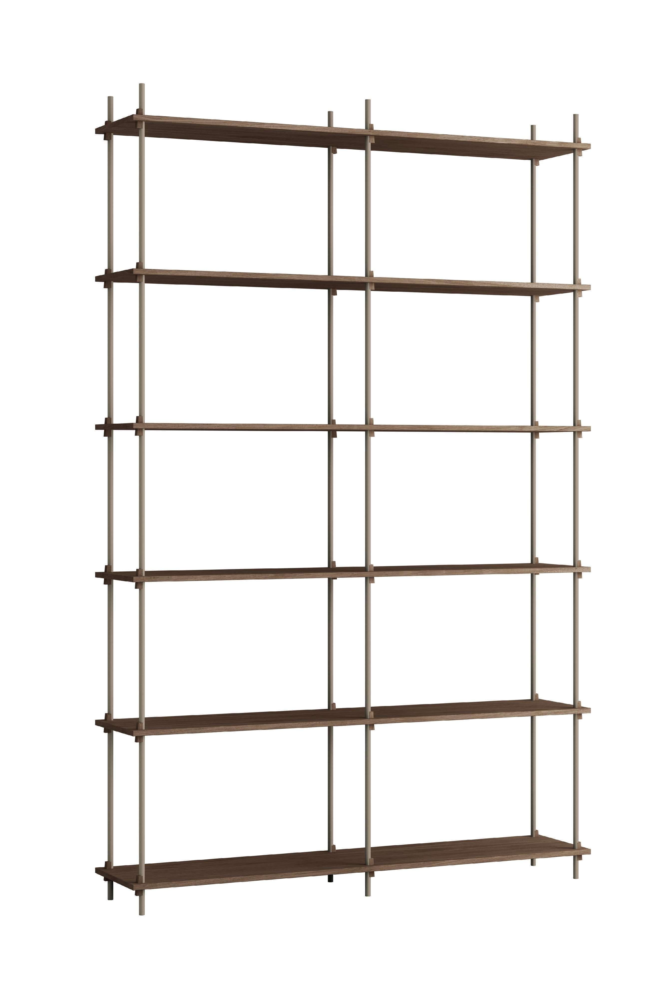[product_category]-Moebe Shelving System S.255.2.B, Smoked Oak/Warm Grey-Moebe-5713520016783-S.255.2.B.SO.WG-MOE-1
