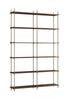 Moebe Shegving System S.255.2.b, uzený dub/teplá šedá