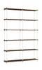 Moebe Shelving System S.255.2.b, uzený dub/bílý