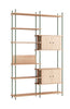 Moebe Shegving System S.255.2.C, Oak/Pine Green