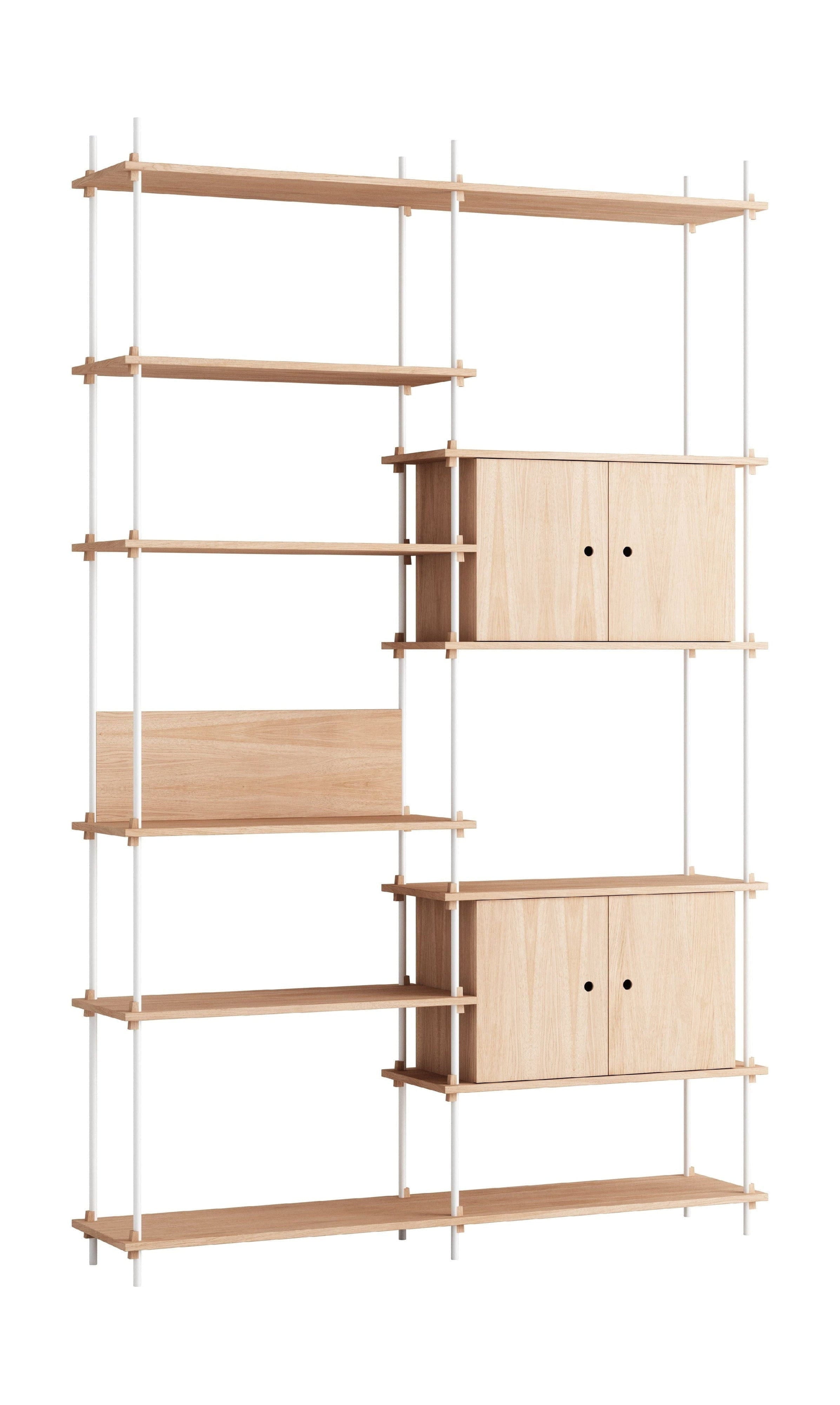 [product_category]-Moebe Shelving System S.255.2.C, Oak/White-Moebe-5713520008078-S.255.2.C.OA.WH-MOE-1