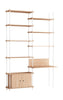 Moebe Shelving System S.255.2.E, dub/bílý