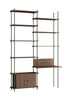 Moebe Shelving System S.255.2.E, uzená dub/borovice zelená