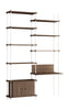 Moebe Shelving System S.255.2.E, uzený dub/bílý