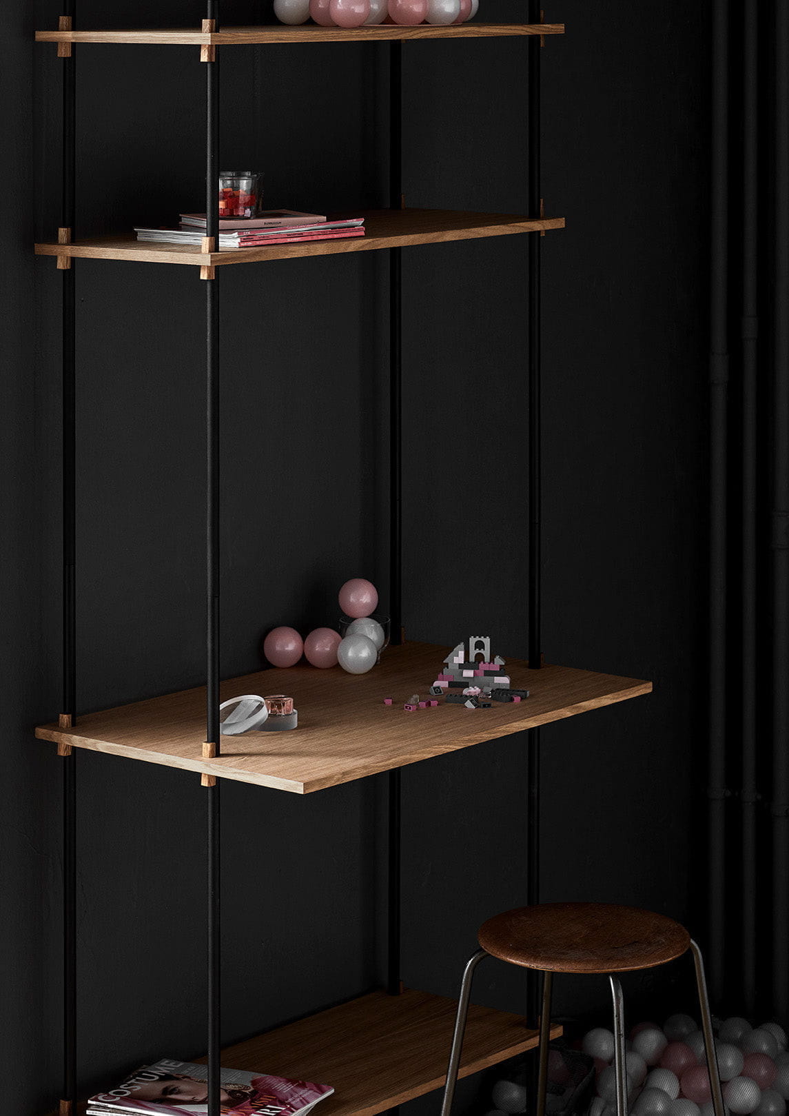 [product_category]-Moebe Shelving System S.255.3.A, Oak/Black-Moebe-5713520005879-S.255.3.A.OA.BL-MOE-40