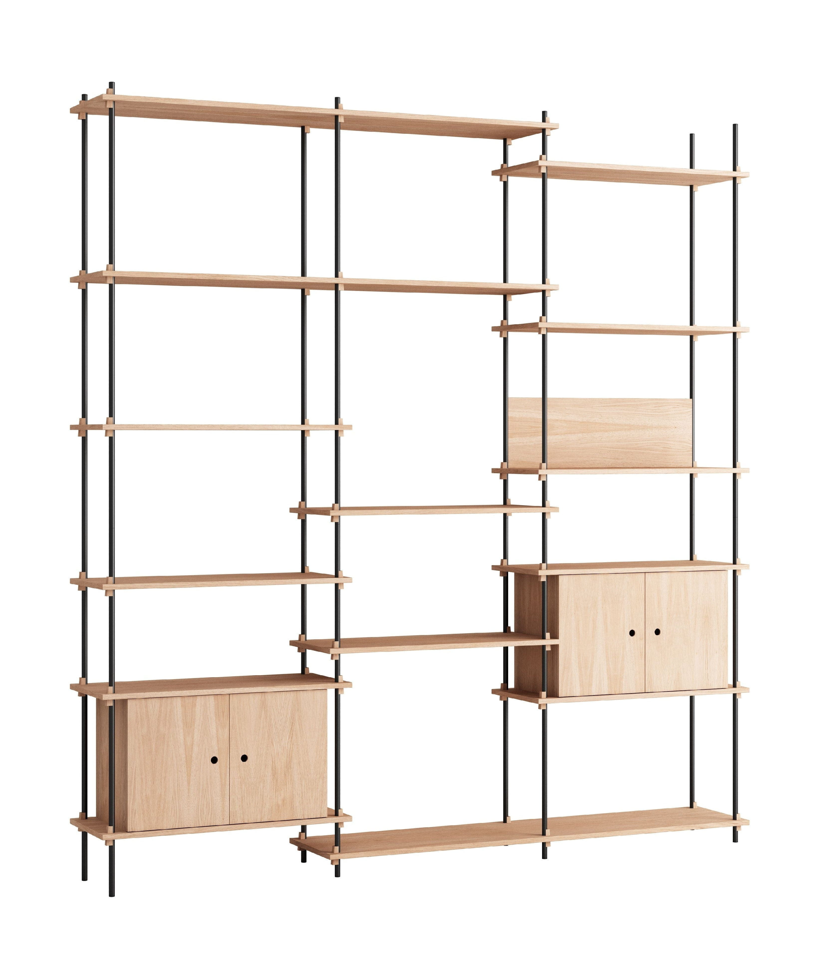 [product_category]-Moebe Shelving System S.255.3.B, Oak/Black-Moebe-5713520005886-S.255.3.B.OA.BL-MOE-1