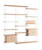 Systém System Moebe S.255.3.B, Oak/White