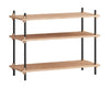 Moebe Shegving System S.65.1.A, Oak/Black