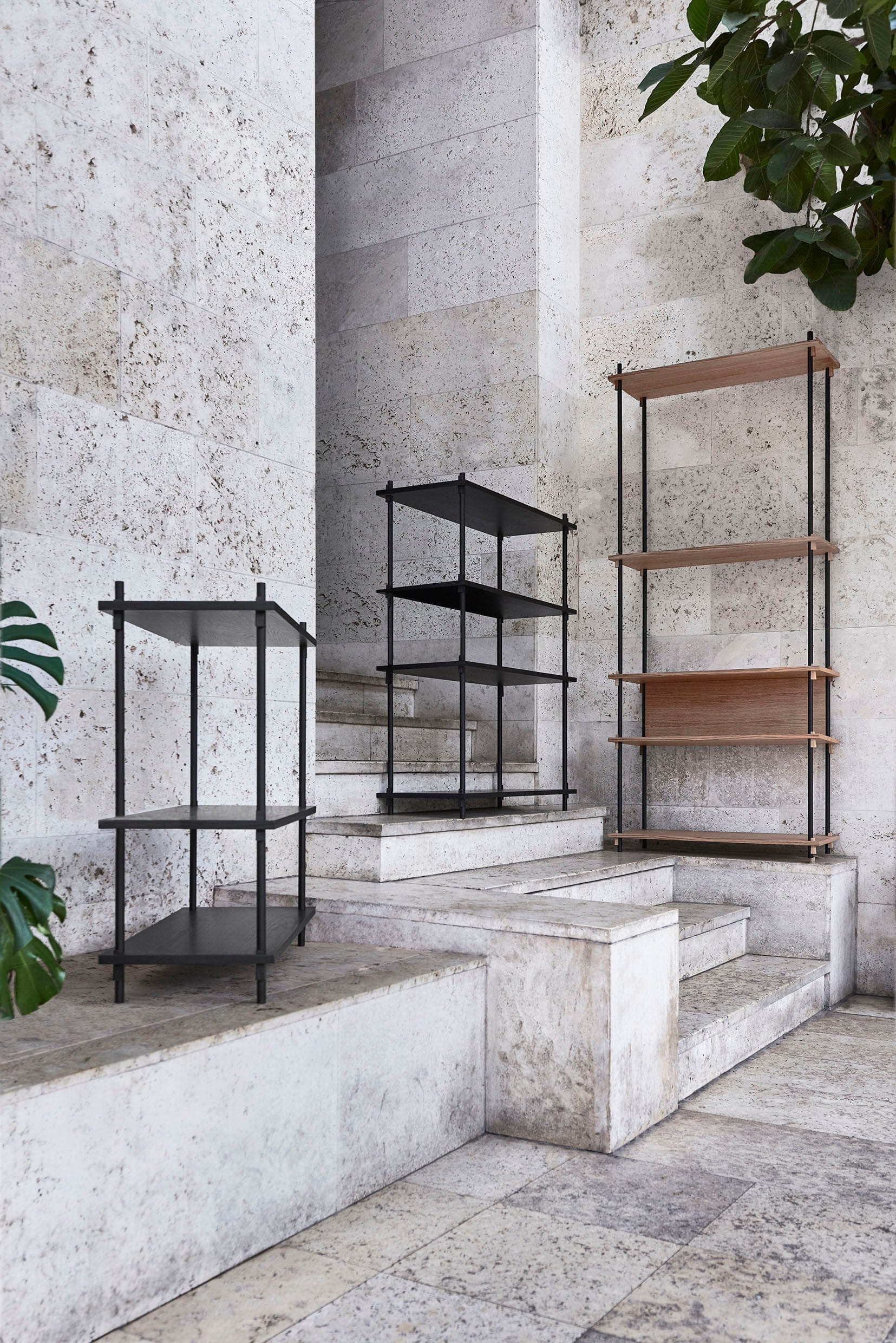 [product_category]-Moebe Shelving System S.65.1.A, Oak/Black-Moebe-5713520005336-S.65.1.A.OA.BL-MOE-23