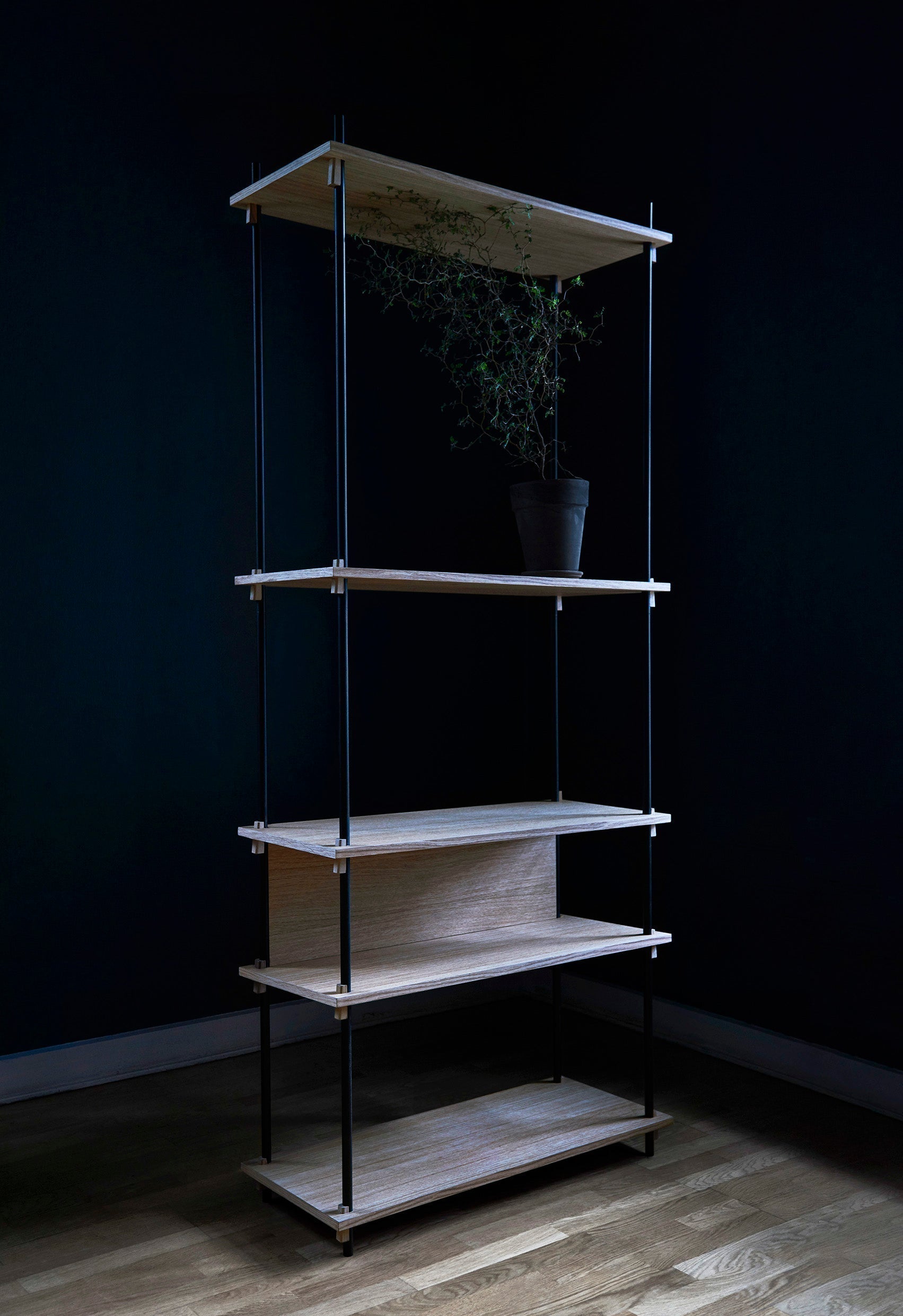 [product_category]-Moebe Shelving System S.65.1.A, Oak/Black-Moebe-5713520005336-S.65.1.A.OA.BL-MOE-61