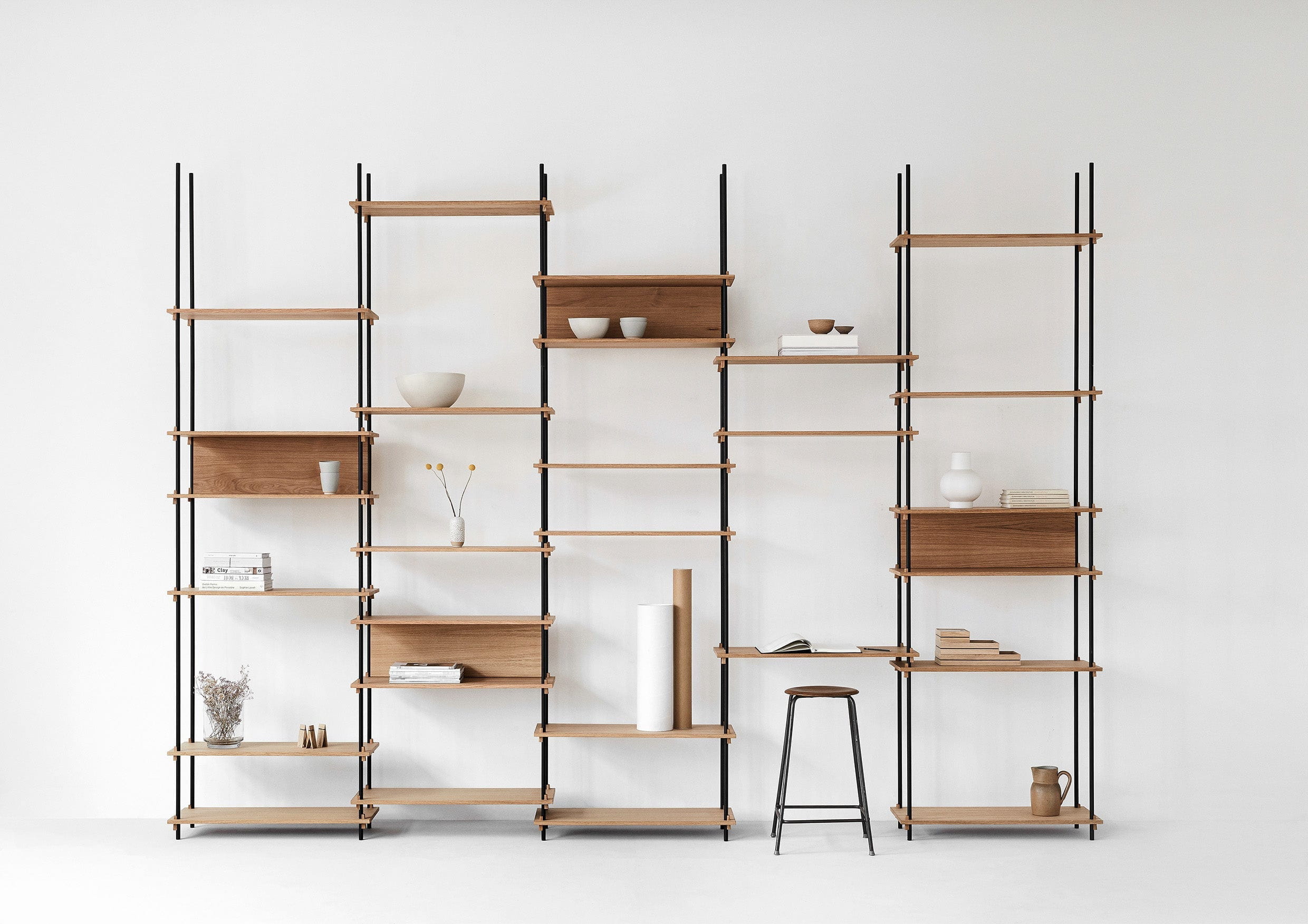 [product_category]-Moebe Shelving System S.65.2.B, Oak/Black-Moebe-5713520005541-S.65.2.B.OA.BL-MOE-5