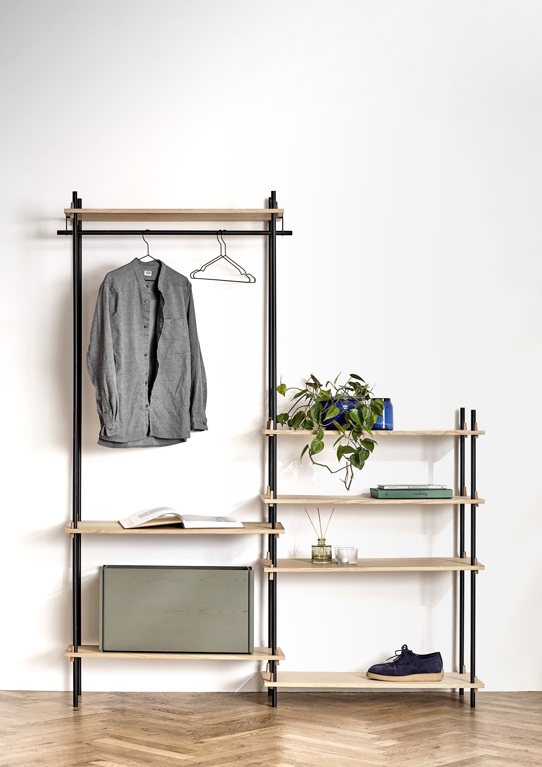 [product_category]-Moebe Shelving System S.65.2.B, Oak/Black-Moebe-5713520005541-S.65.2.B.OA.BL-MOE-75