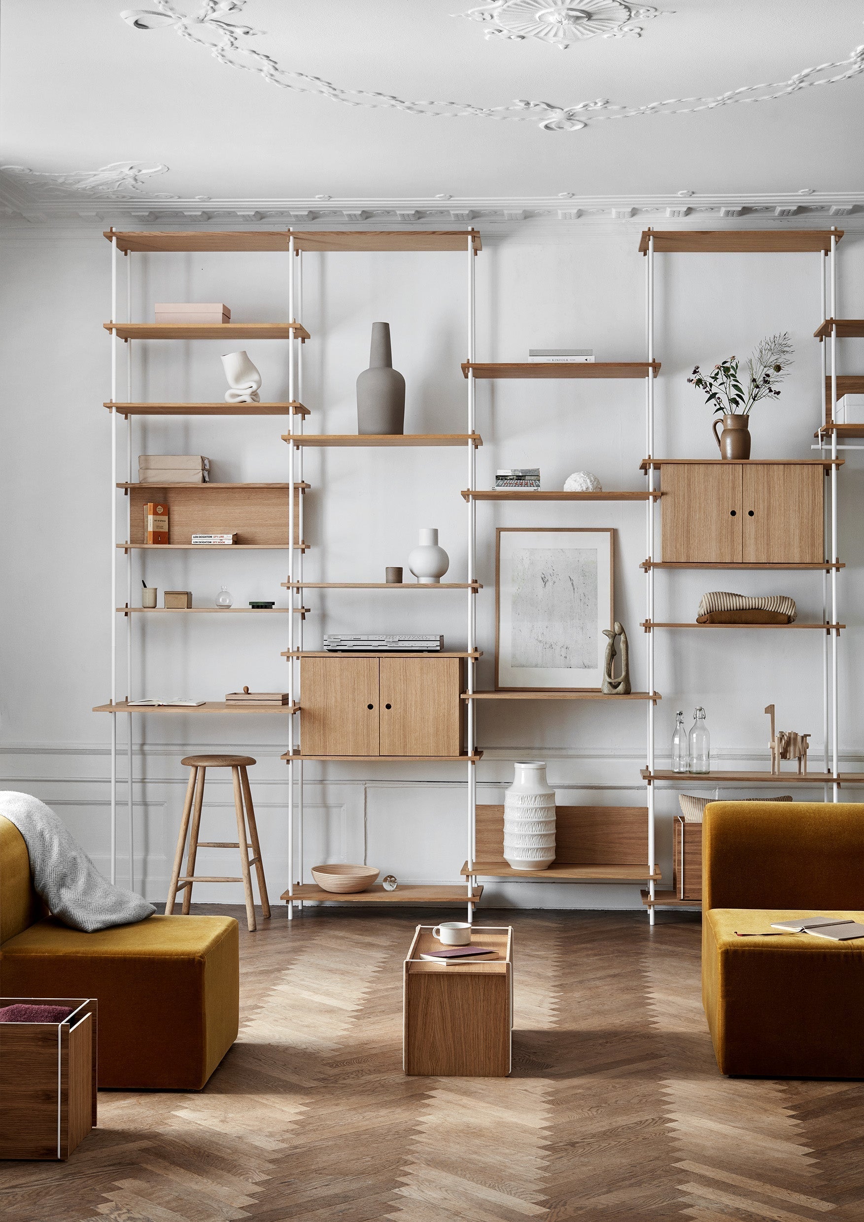 [product_category]-Moebe Shelving System S.85.1.A, Oak/White-Moebe-5713520007705-S.85.1.A.OA.WH-MOE-59