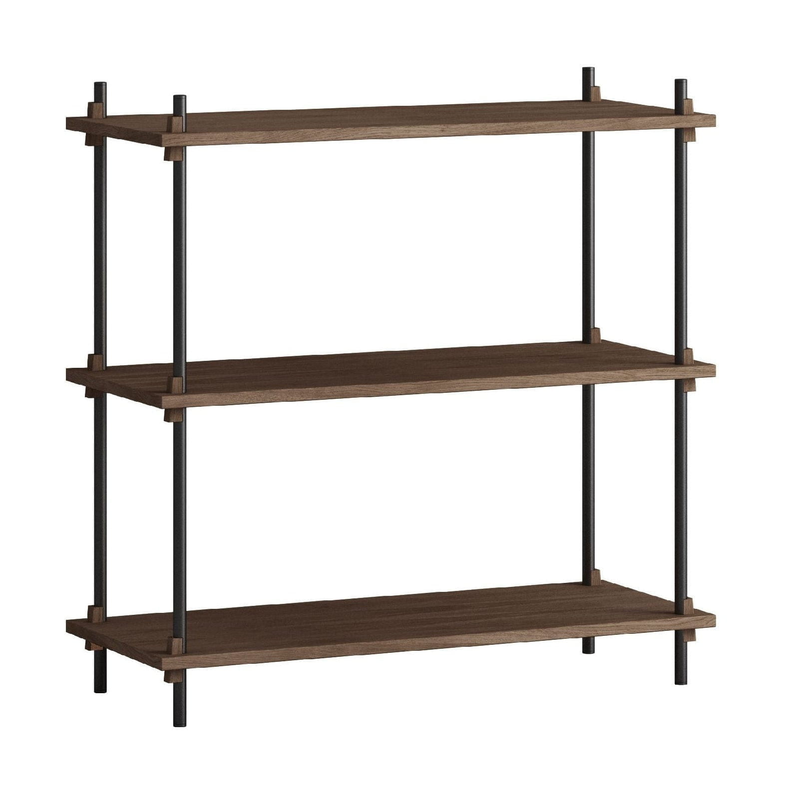 [product_category]-Moebe Shelving System S.85.1.A, Smoked Oak/Black-Moebe-5713520011290-S.85.1.A.SO.BL-MOE-1