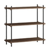 Moebe Shelving System S.85.1.A, uzený dub/černá