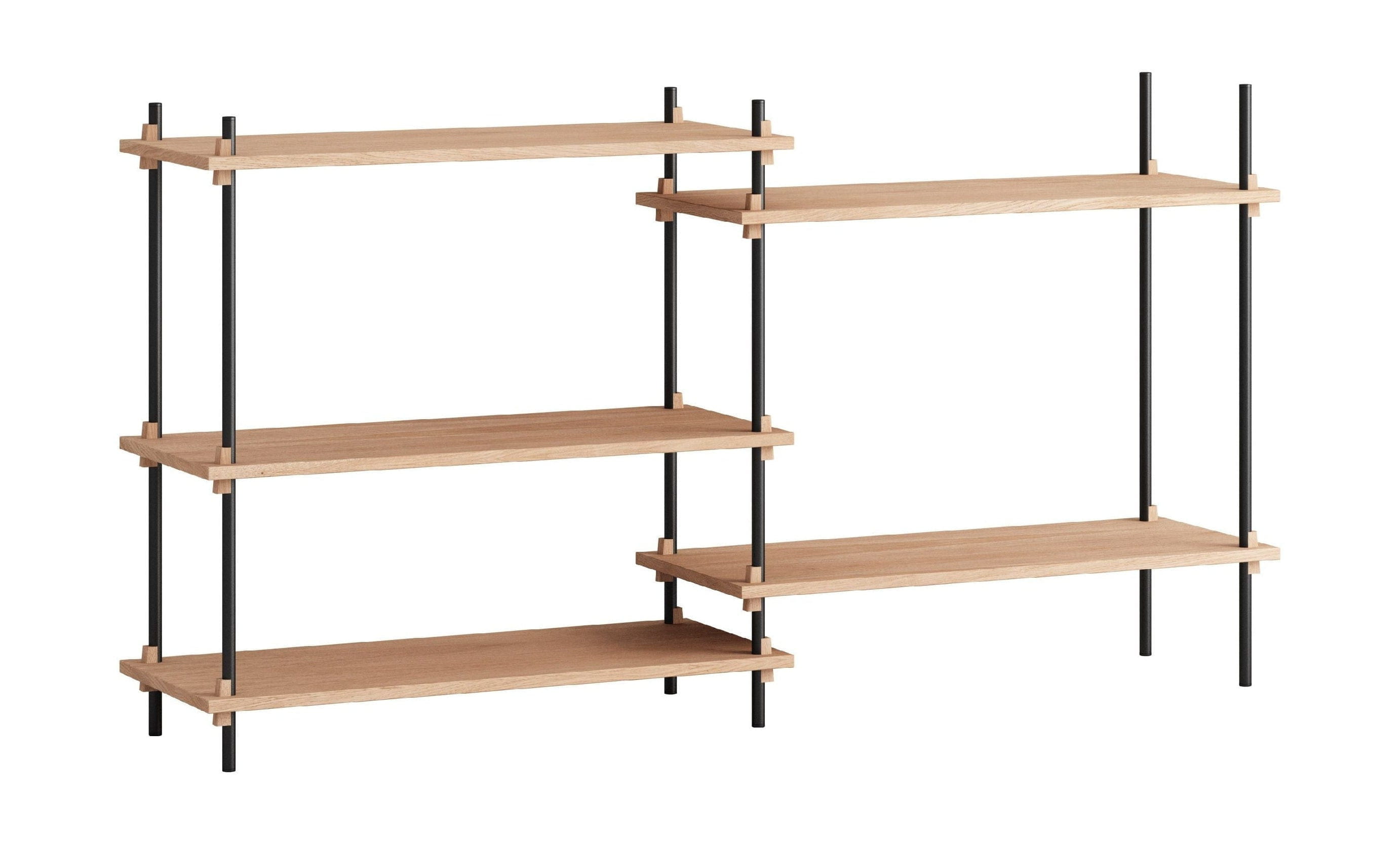 [product_category]-Moebe Shelving System S.85.2.A, Oak/Black-Moebe-5713520005565-S.85.2.A.OA.BL-MOE-1