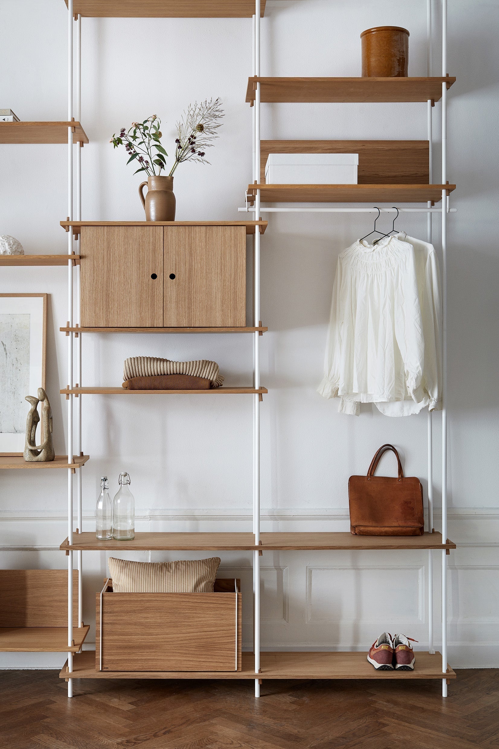 [product_category]-Moebe Shelving System S.85.2.A, Oak/White-Moebe-5713520007910-S.85.2.A.OA.WH-MOE-50