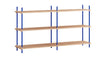 Moebe Shegving System S.85.2.b, Oak/Deep Blue