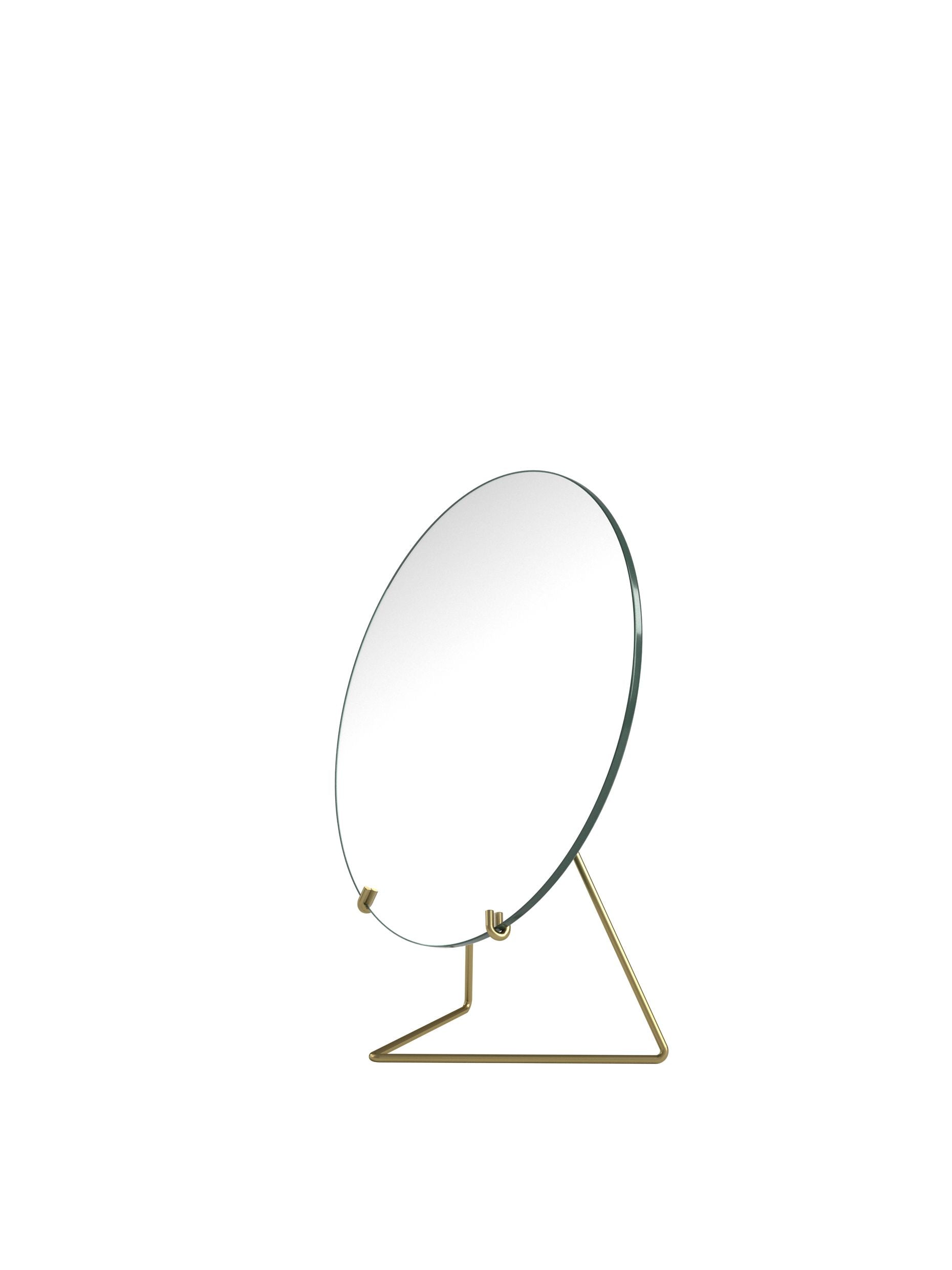 [product_category]-Moebe Standing Mirror ø20 Cm, Brass-Moebe-5713520000249-MIBR20-MOE-2