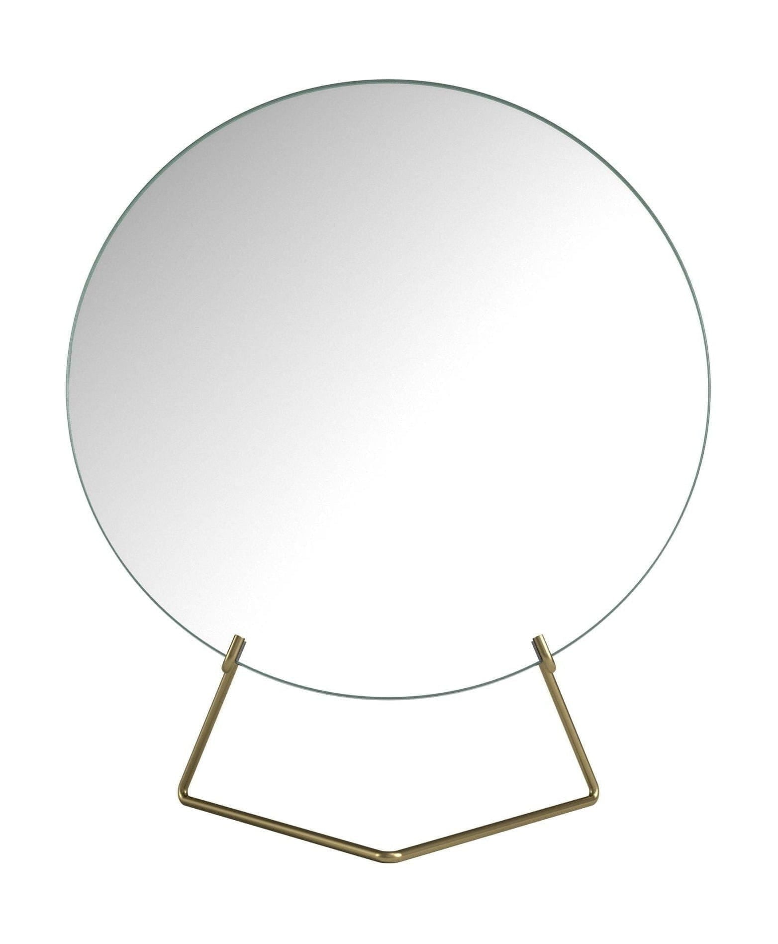 [product_category]-Moebe Standing Mirror ø30 Cm, Brass-Moebe-5713520000287-MIBR30-MOE-1