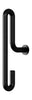 Moebe Wall Hook 2 PCS. Malý, černý