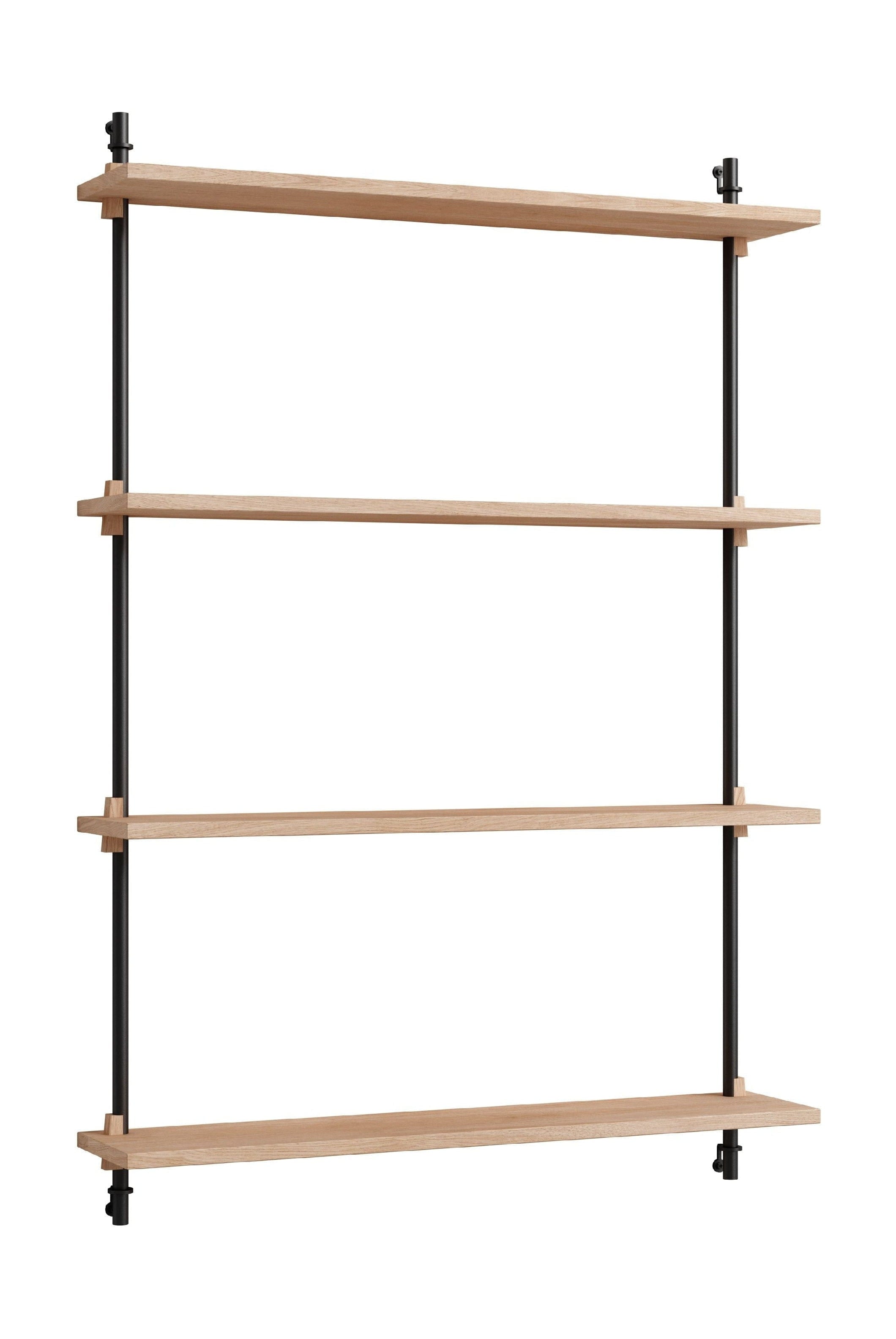 [product_category]-Moebe Wall Shelving Ws.115.1, Oak/Black-Moebe-5713520005213-WS.115.1.OA.BL-MOE-13
