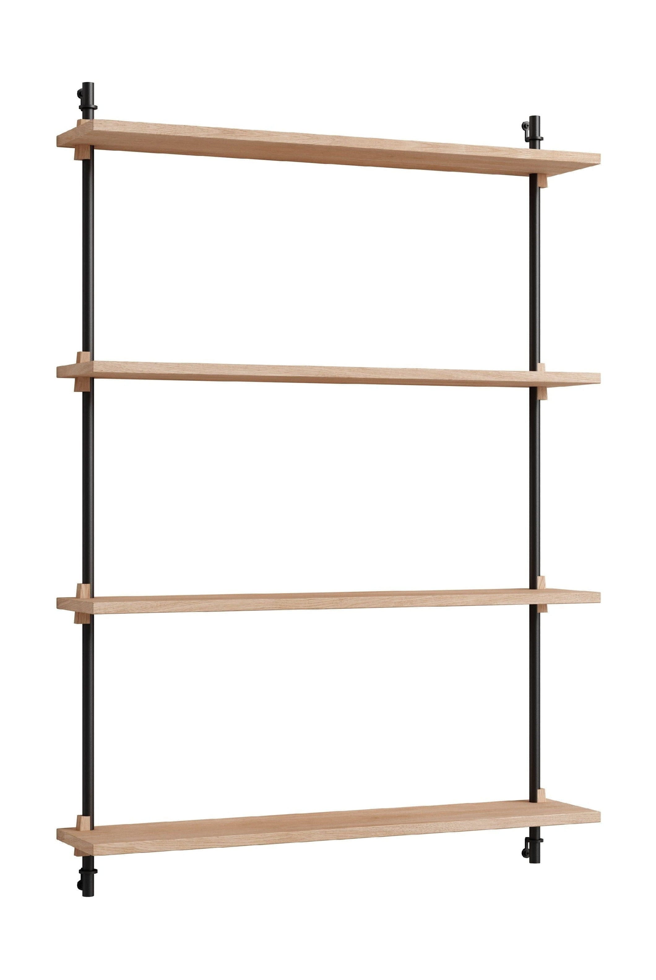 [product_category]-Moebe Wall Shelving Ws.115.1, Oak/Black-Moebe-5713520005213-WS.115.1.OA.BL-MOE-1