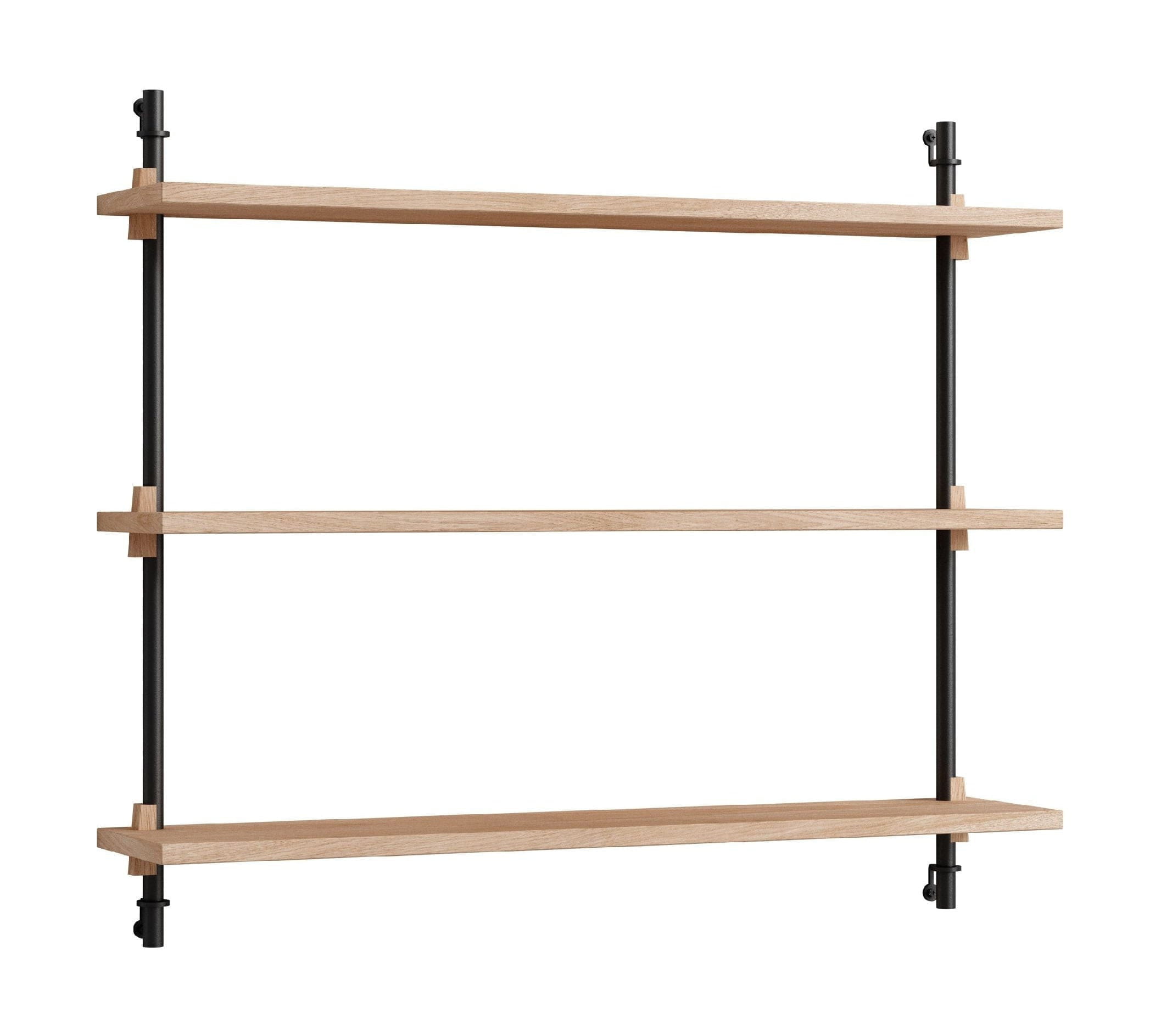 [product_category]-Moebe Wall Shelving Ws.65.1, Oak/Black-Moebe-5713520005138-WS.65.1.OA.BL-MOE-1