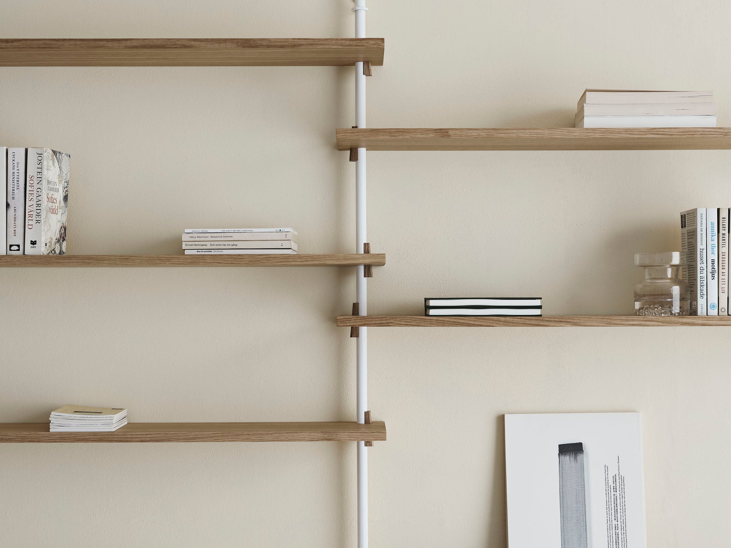 [product_category]-Moebe Wall Shelving Ws.65.1, Oak/White-Moebe-5713520007484-WS.65.1.OA.WH-MOE-18