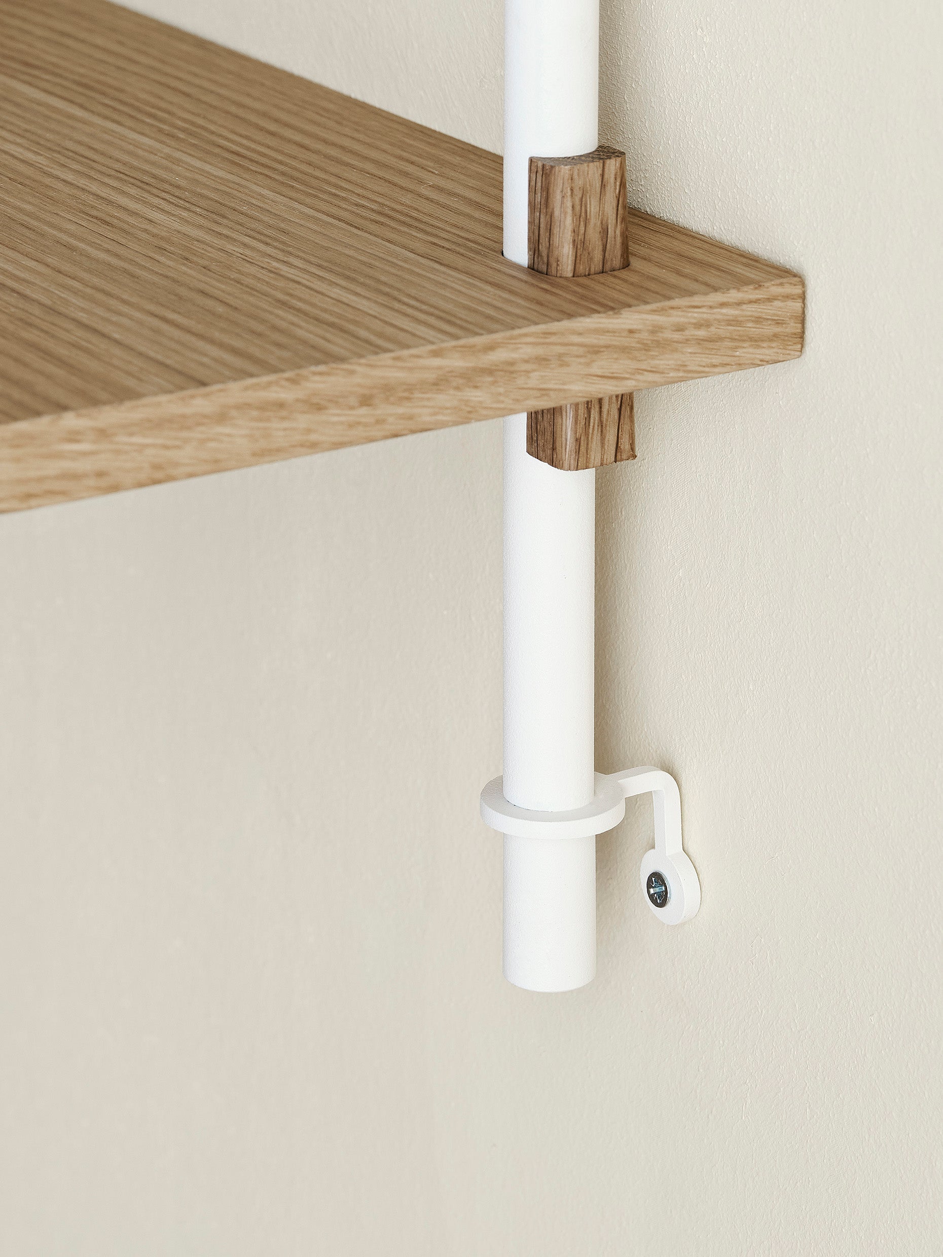[product_category]-Moebe Wall Shelving Ws.65.1, Oak/White-Moebe-5713520007484-WS.65.1.OA.WH-MOE-24