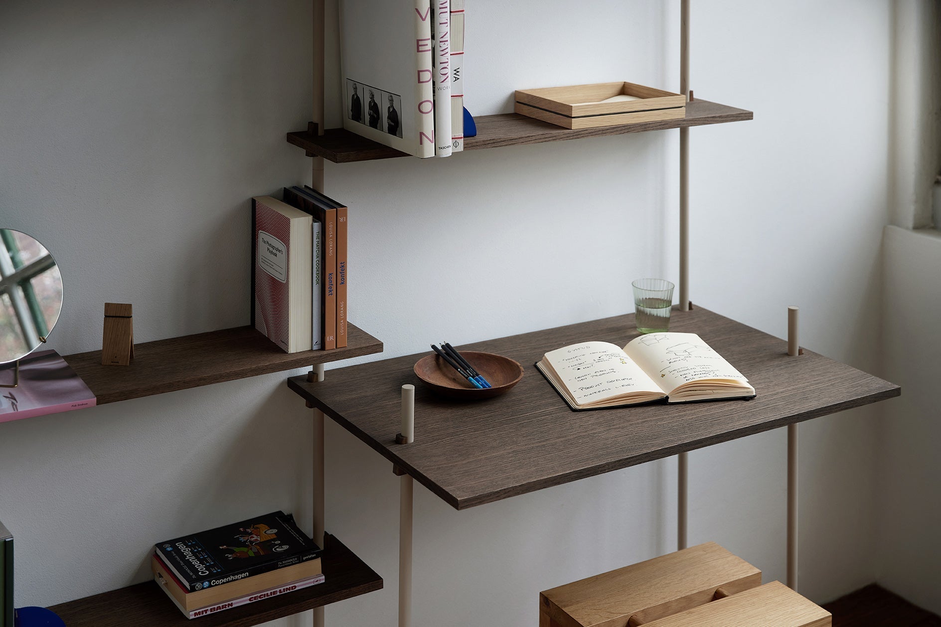 [product_category]-Moebe Wall Shelving Ws.65.1, Smoked Oak/Warm Grey-Moebe-5713520016202-WS.65.1.SO.WG-MOE-11
