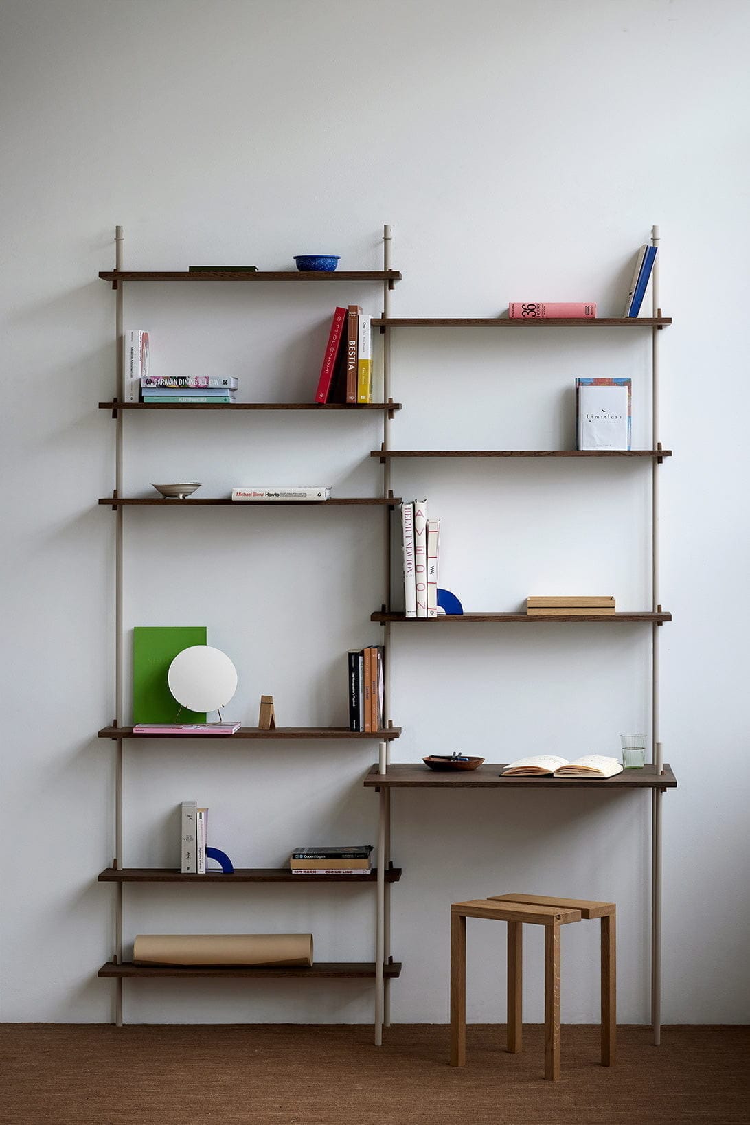 [product_category]-Moebe Wall Shelving Ws.65.1, Smoked Oak/Warm Grey-Moebe-5713520016202-WS.65.1.SO.WG-MOE-3