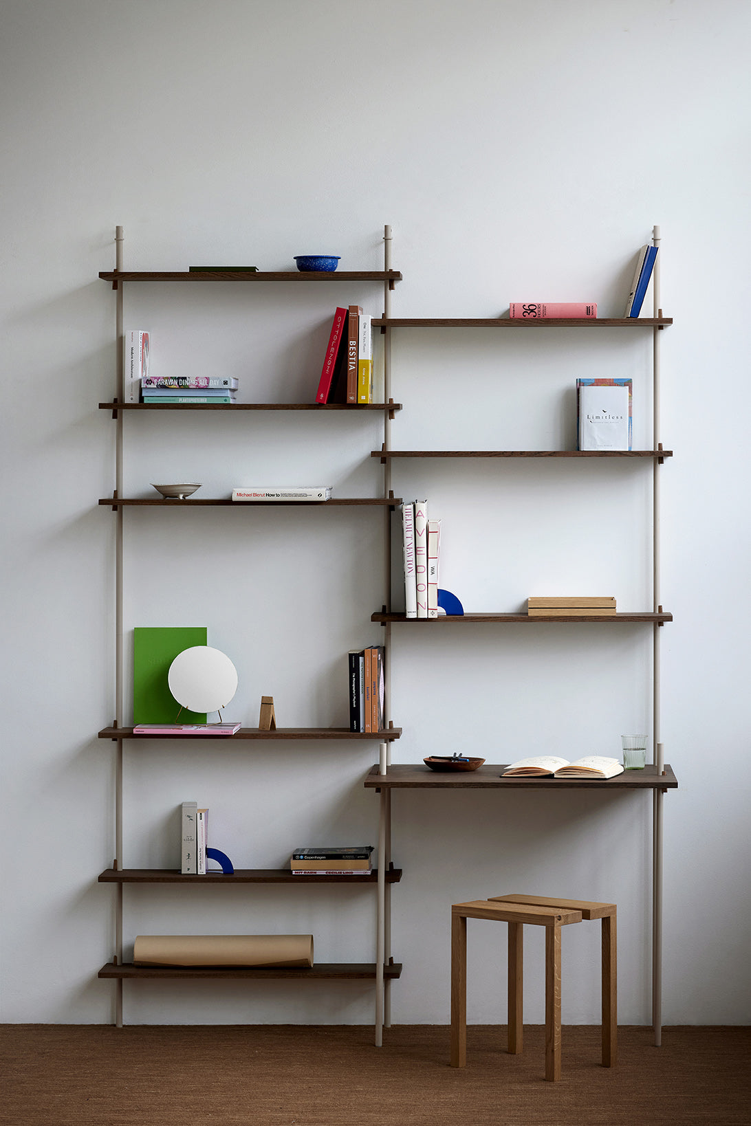 [product_category]-Moebe Wall Shelving Ws.65.1, Smoked Oak/Warm Grey-Moebe-5713520016202-WS.65.1.SO.WG-MOE-8