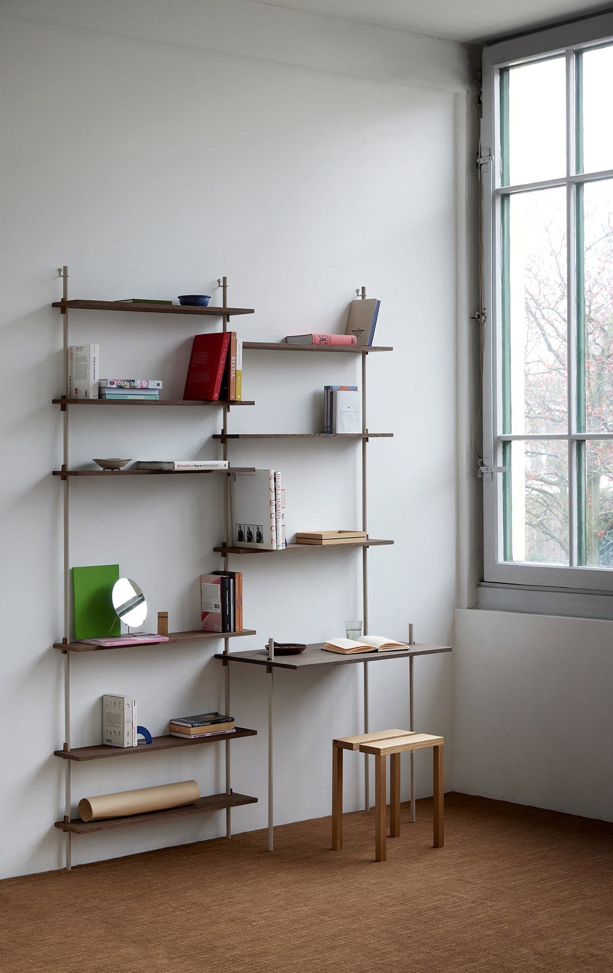[product_category]-Moebe Wall Shelving Ws.65.1, Smoked Oak/Warm Grey-Moebe-5713520016202-WS.65.1.SO.WG-MOE-9