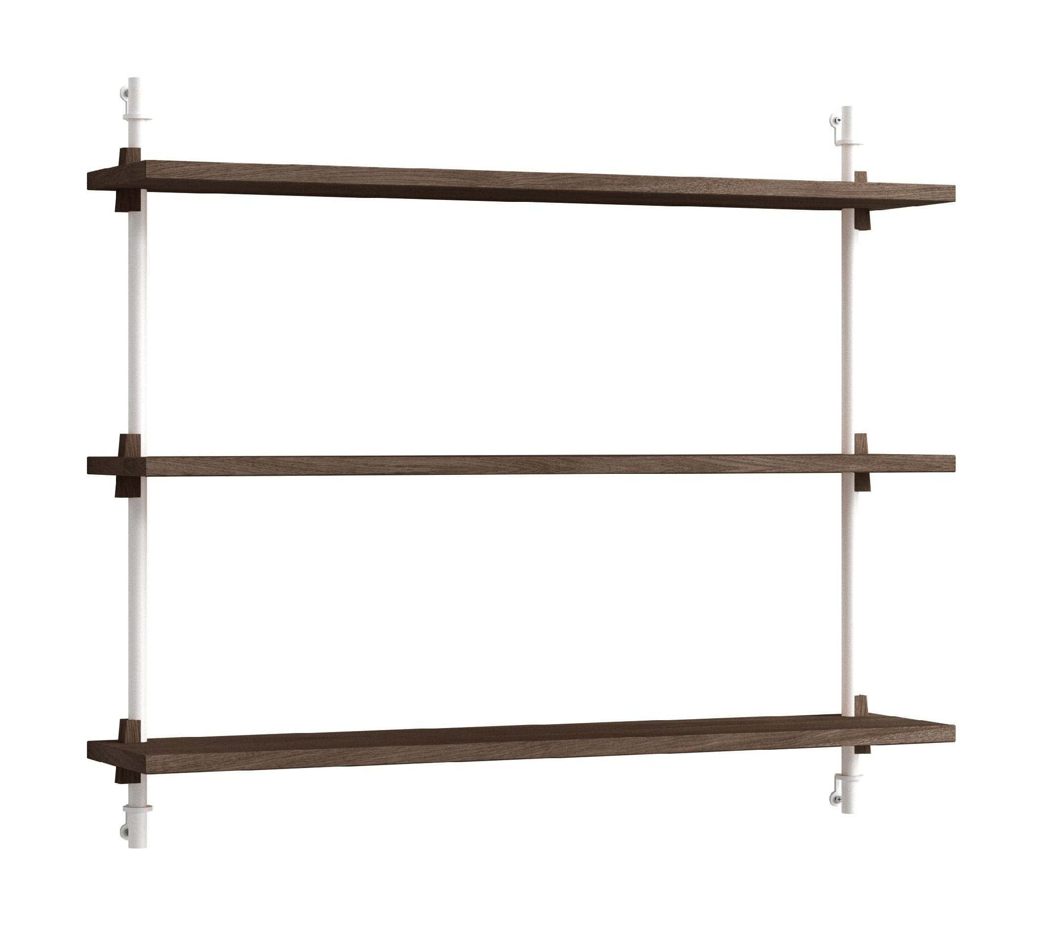 [product_category]-Moebe Wall Shelving Ws.65.1, Smoked Oak/White-Moebe-5713520010712-WS.65.1.SO.WH-MOE-2