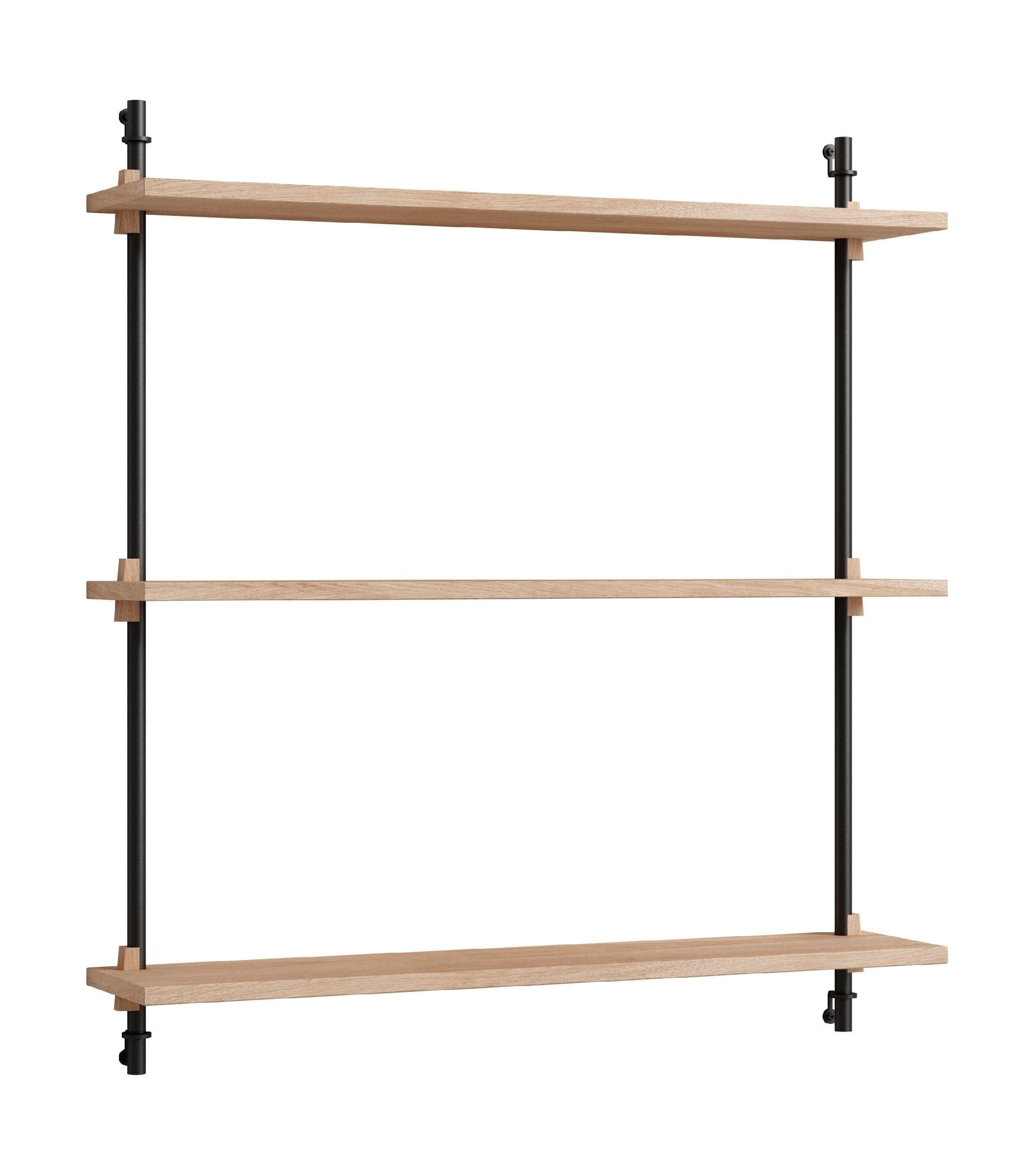 [product_category]-Moebe Wall Shelving Ws.85.1, Oak/Black-Moebe-5713520005176-WS.85.1.OA.BL-MOE-1