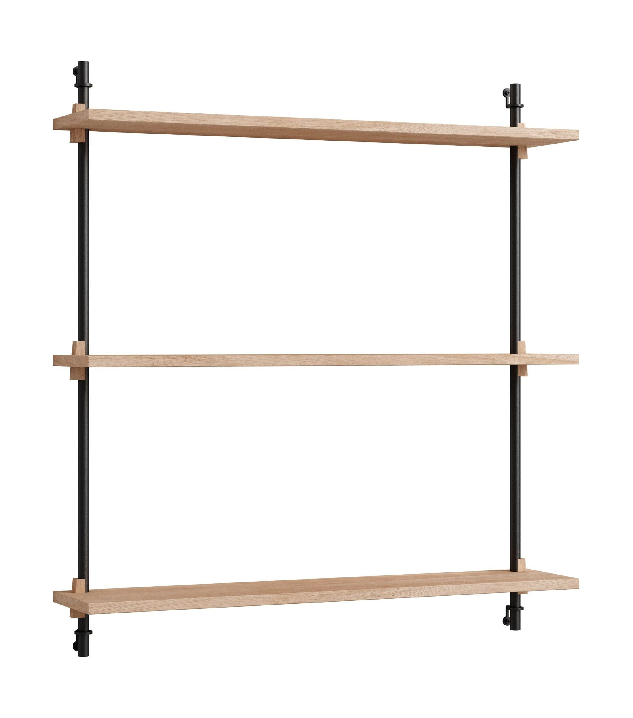 [product_category]-Moebe Wall Shelving Ws.85.1, Oak/Black-Moebe-5713520005176-WS.85.1.OA.BL-MOE-13