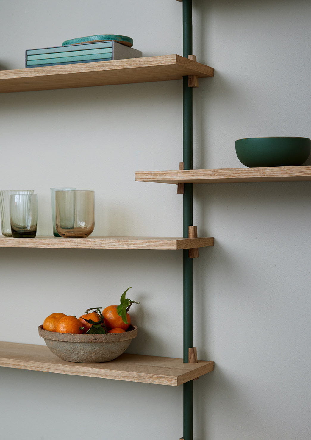 [product_category]-Moebe Wall Shelving Ws.85.1, Oak/Pine Green-Moebe-5713520012341-WS.85.1.OA.PG-MOE-4