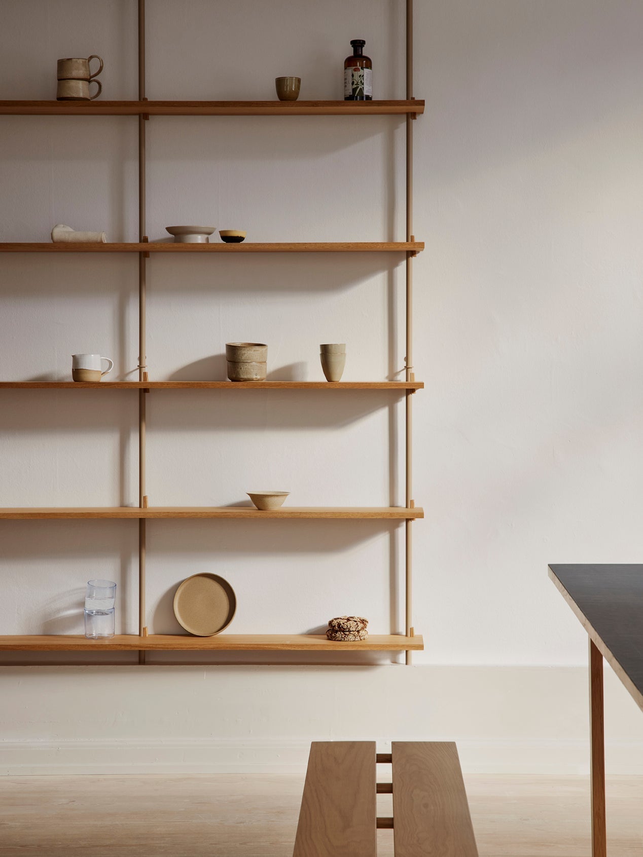 [product_category]-Moebe Wall Shelving Ws.85.1, Oak/Warm Grey-Moebe-5713520015465-WS.85.1.OA.WG-MOE-17
