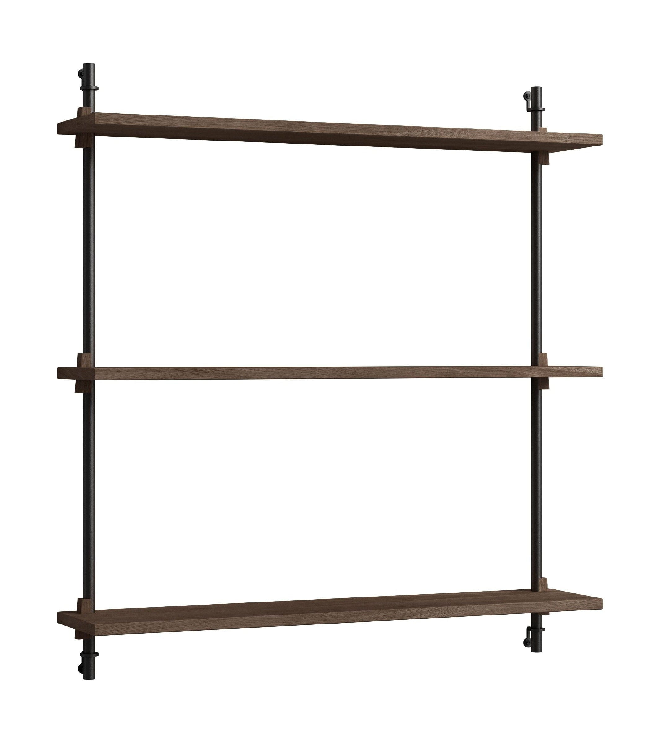 [product_category]-Moebe Wall Shelving Ws.85.1, Smoked Oak/Black-Moebe-5713520011528-WS.85.1.SO.BL-MOE-3
