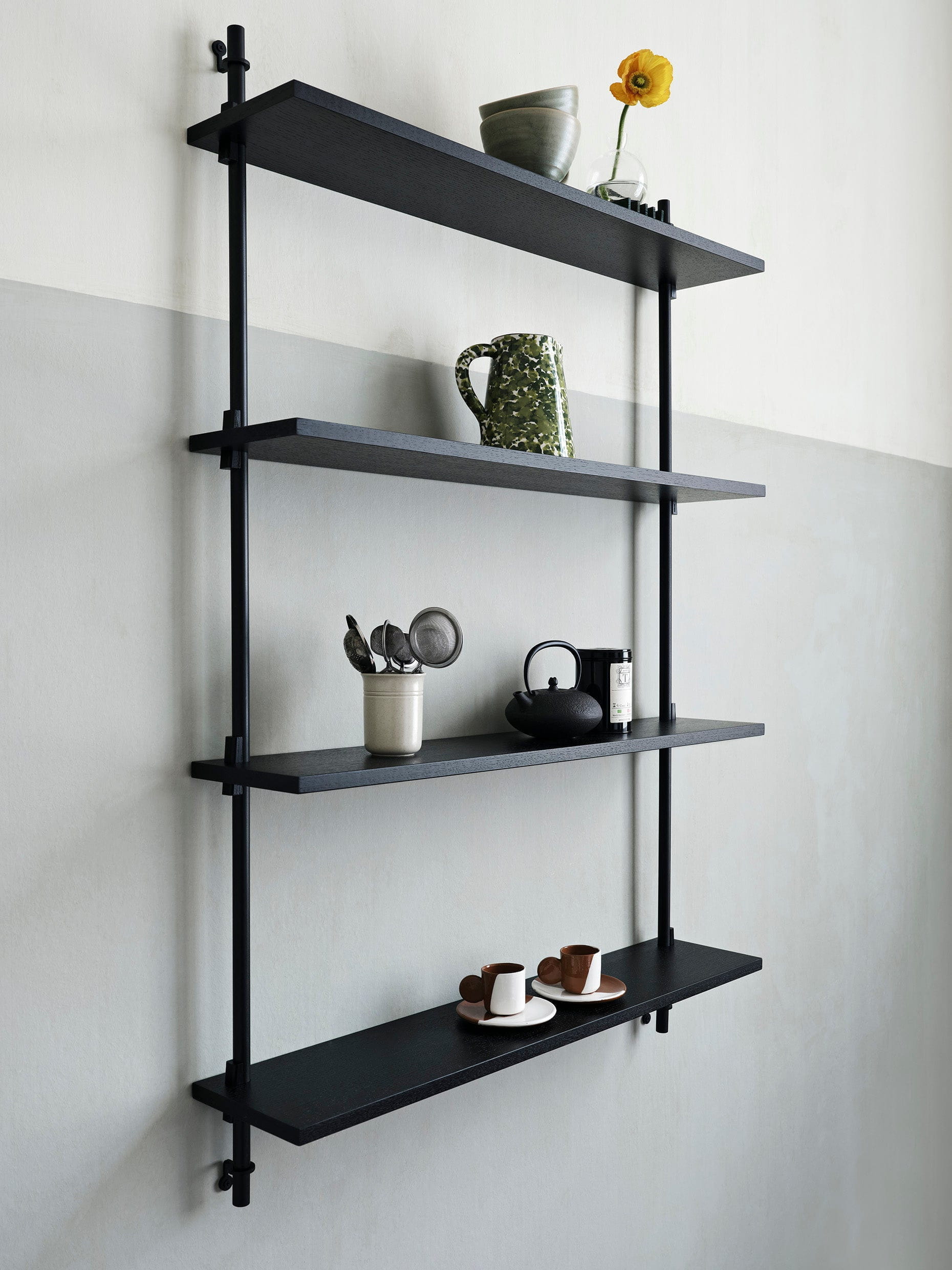 [product_category]-Moebe Wall Shelving Ws.85.2, Black/Black-Moebe-5713520005978-WS.85.2.BL.BL-MOE-2