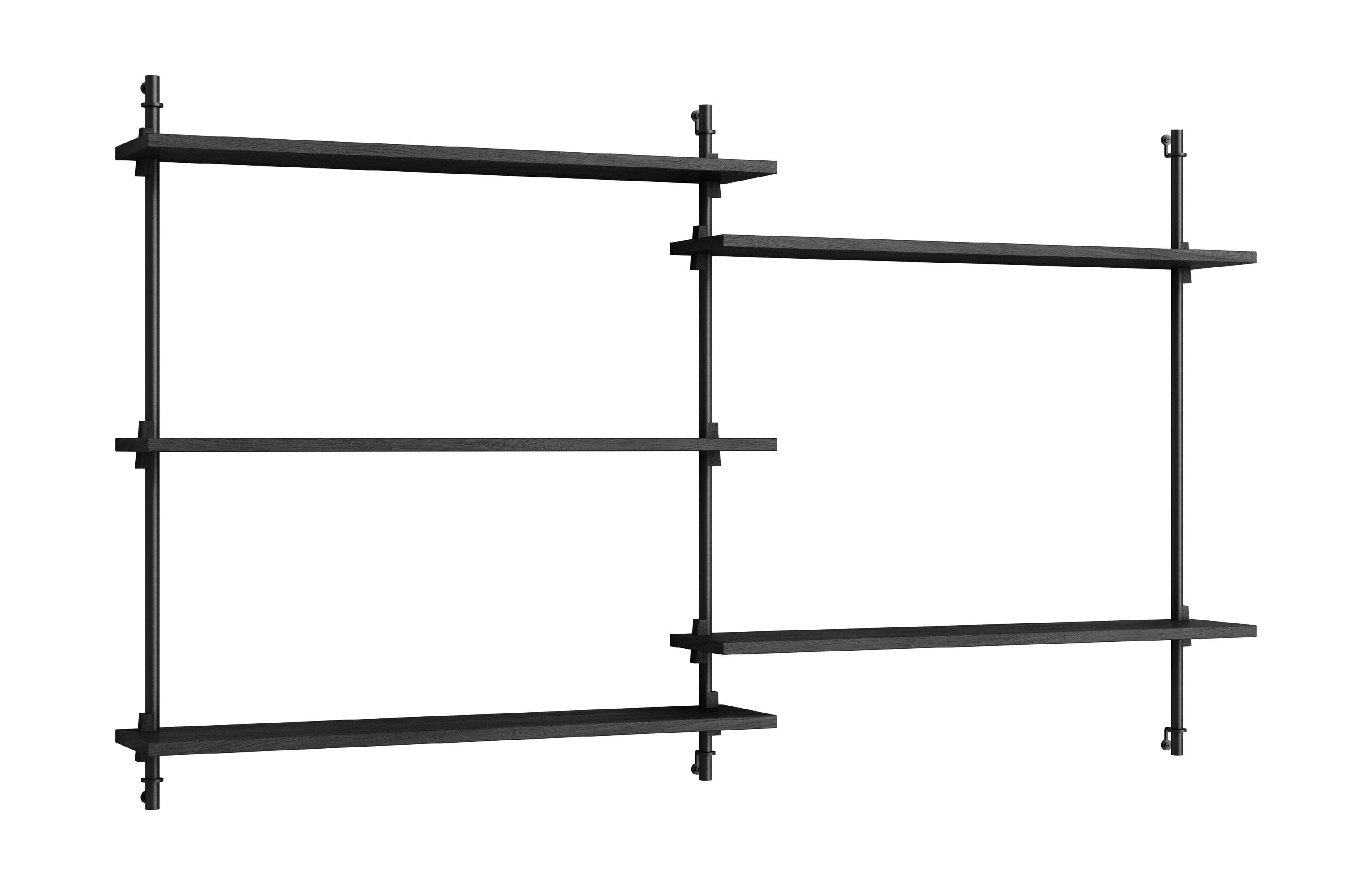 [product_category]-Moebe Wall Shelving Ws.85.2, Black/Black-Moebe-5713520005978-WS.85.2.BL.BL-MOE-6