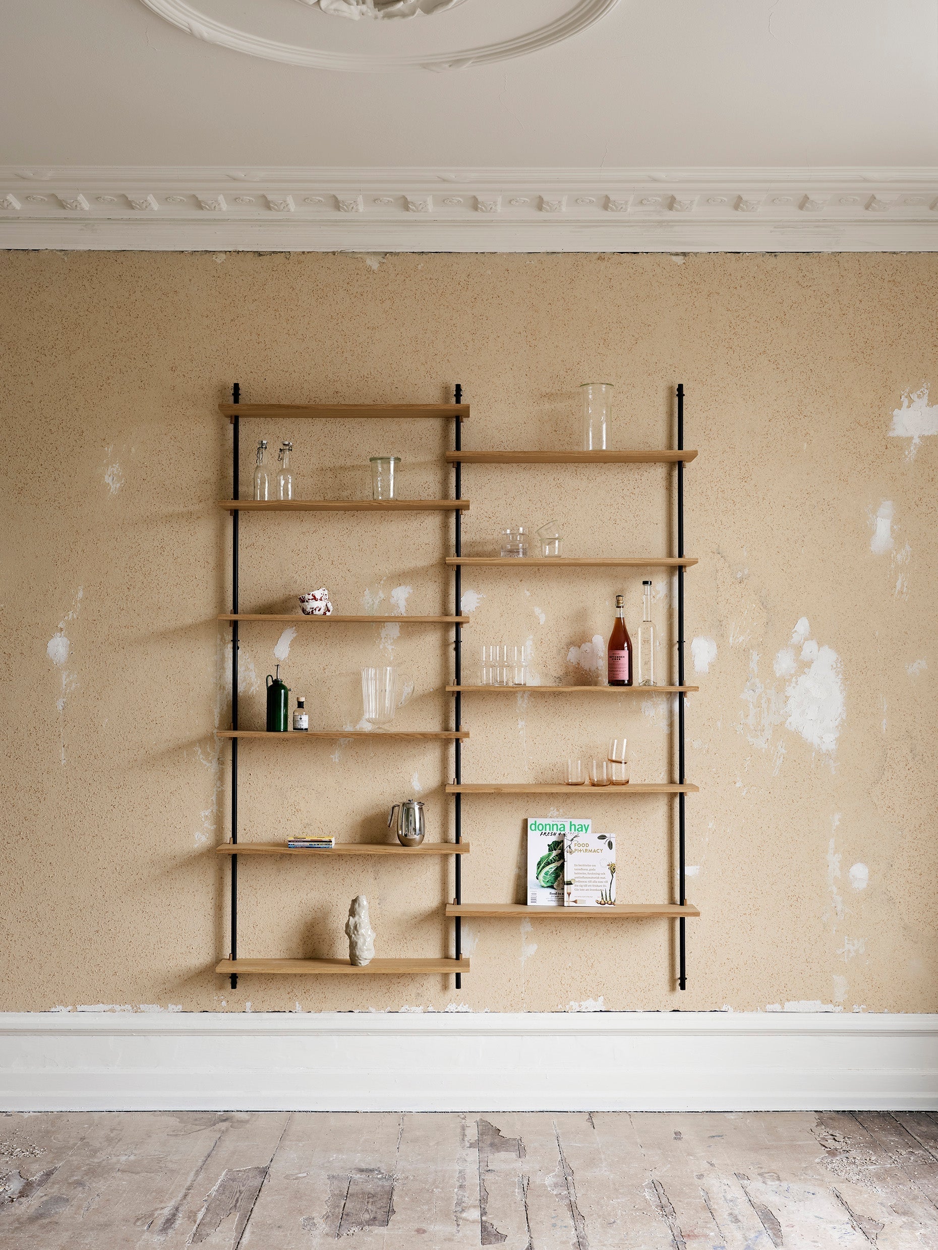 [product_category]-Moebe Wall Shelving Ws.85.2, Oak/Black-Moebe-5713520005183-WS.85.2.OA.BL-MOE-15